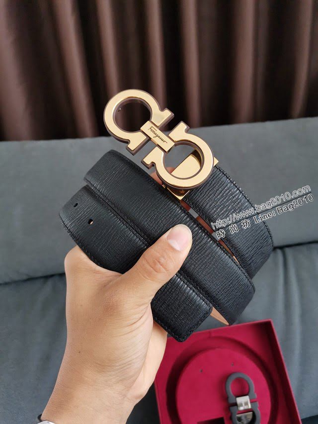 菲拉格慕男士皮帶 Ferragamo雙面牛皮腰帶  jjp1836